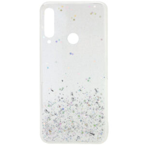 Cиликоновый чехол с блестками Shine Glitter для Huawei Y6P – Прозрачный