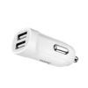 Автомобільний зарядний пристрій Hoco Z2A + кабель MicroUSB 2USB / 2.4A White 59476