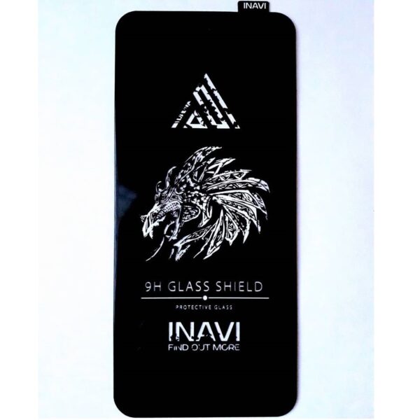 Защитное стекло 3D (5D) Inavi Premium на весь экран для Huawei Y6P / Honor 9A — Black