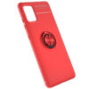 Cиликоновый чехол Deen ColorRing c креплением под магнитный держатель для Samsung Galaxy A41 – Красный