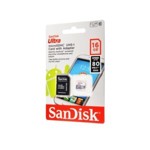 Карта памяти SanDisk Micro SD 16GB Class HC-I 10 – Black / White