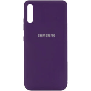 Оригинальный чехол Silicone Cover 360 (A) с микрофиброй для Samsung Galaxy A50 / A30s 2019 – Фиолетовый / Purple