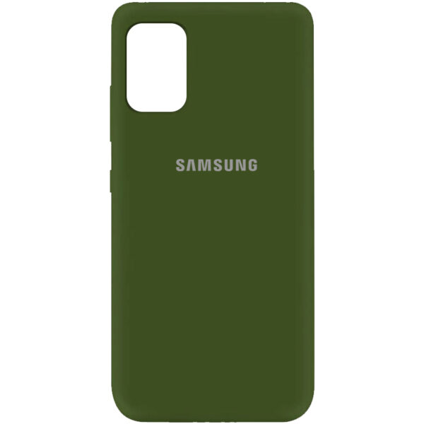 Чохол Silicone Cover A для Samsung Galaxy A31 Зелений / Forest green