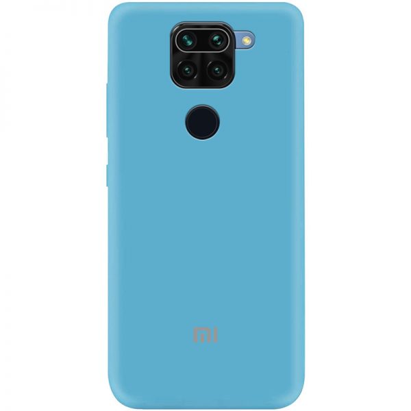 Чохол Silicone Cover A для Xiaomi Redmi Note 9 / Redmi 10X Блакитний / Light Blue