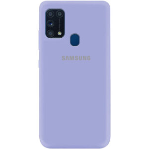 Оригинальный чехол Silicone Cover 360 (A) с микрофиброй для Samsung Galaxy M31 – Сиреневый / Dasheen