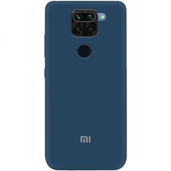Чохол Silicone Cover A для Xiaomi Redmi Note 9 / Redmi 10X Синій / Navy blue