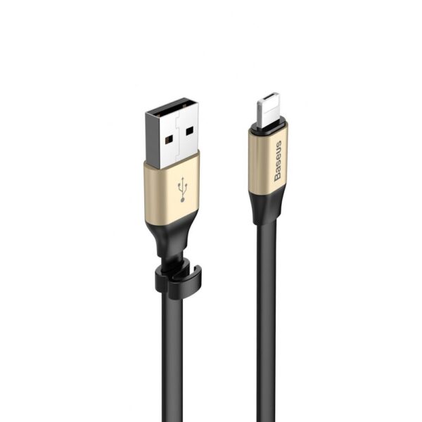 Кабель Baseus Nimble 2-1 Cable MicroUSB / Lightning 2A (0.23м) – Gold