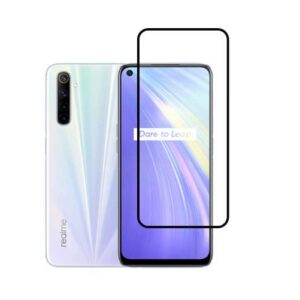 Защитное стекло 3D (5D) Full Glue Armor Glass на весь экран для Realme 6 – Black