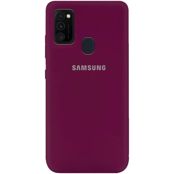 Чохол Silicone Cover A для Samsung Galaxy M30s / M21 Бордовий / Marsala