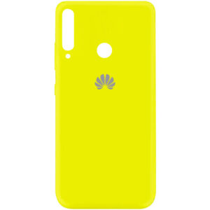 Оригинальный чехол Silicone Cover 360 (A) с микрофиброй для Huawei P40 Lite E / Y7P (2020) – Желтый / Flash