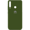 Оригинальный чехол Silicone Cover 360 (A) с микрофиброй для Huawei P40 Lite E / Y7P (2020) – Зеленый / Forest green