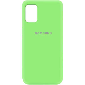 Оригинальный чехол Silicone Cover 360 (A) с микрофиброй для Samsung Galaxy A31 – Зеленый / Green