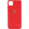 Оригинальный чехол Silicone Cover 360 (A) с микрофиброй для Huawei Y5P – Красный / Red