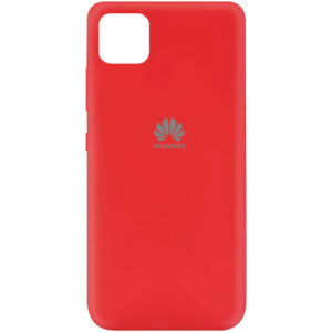 Оригинальный чехол Silicone Cover 360 (A) с микрофиброй для Huawei Y5P – Красный / Red