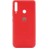 Оригинальный чехол Silicone Cover 360 (A) с микрофиброй для Huawei Y6P – Красный / Red