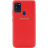 Оригинальный чехол Silicone Cover 360 (A) с микрофиброй для Samsung Galaxy A21s – Красный / Red