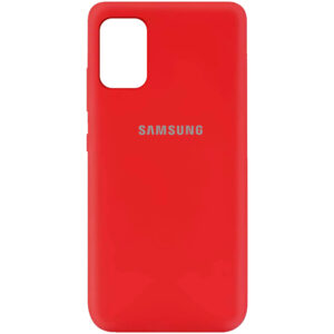 Оригинальный чехол Silicone Cover 360 (A) с микрофиброй для Samsung Galaxy A41 – Красный / Red