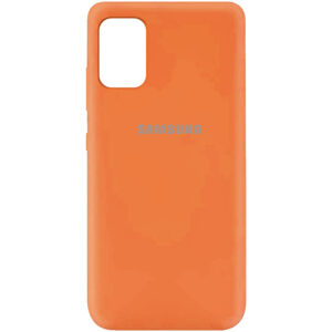 Оригинальный чехол Silicone Cover 360 (A) с микрофиброй для Samsung Galaxy A31 – Оранжевый / Orange