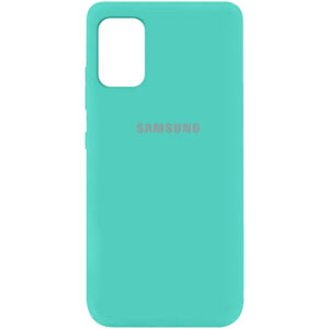 Оригинальный чехол Silicone Cover 360 (A) с микрофиброй для Samsung Galaxy A31 – Бирюзовый / Ocean Blue