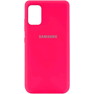 Оригинальный чехол Silicone Cover 360 (A) с микрофиброй для Samsung Galaxy A31 – Розовый / Barbie pink