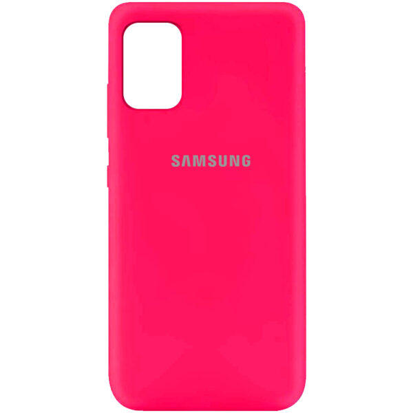 Чохол Silicone Cover A для Samsung Galaxy A31 Рожевий / Barbie pink