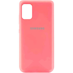 Оригинальный чехол Silicone Cover 360 (A) с микрофиброй для Samsung Galaxy A31 – Розовый / Peach