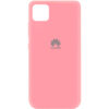 Оригинальный чехол Silicone Cover 360 (A) с микрофиброй для Huawei Y5P – Розовый / Pink