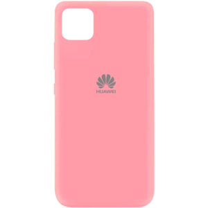 Оригинальный чехол Silicone Cover 360 (A) с микрофиброй для Huawei Y5P – Розовый / Pink
