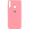 Оригинальный чехол Silicone Cover 360 (A) с микрофиброй для Huawei Y6P – Розовый / Pink