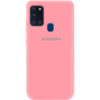 Оригинальный чехол Silicone Cover 360 (A) с микрофиброй для Samsung Galaxy A21s – Розовый / Pink