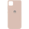 Оригинальный чехол Silicone Cover 360 (A) с микрофиброй для Huawei Y5P – Розовый / Pink Sand