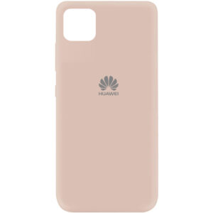 Оригинальный чехол Silicone Cover 360 (A) с микрофиброй для Huawei Y5P – Розовый / Pink Sand