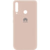 Оригинальный чехол Silicone Cover 360 (A) с микрофиброй для Huawei Y6P – Розовый / Pink Sand
