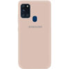 Оригинальный чехол Silicone Cover 360 (A) с микрофиброй для Samsung Galaxy A21s – Розовый / Pink Sand