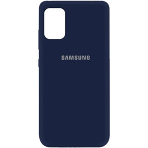 Оригинальный чехол Silicone Cover 360 (A) с микрофиброй для Samsung Galaxy A31 – Синий / Midnight blue