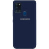 Оригинальный чехол Silicone Cover 360 (A) с микрофиброй для Samsung Galaxy A21s – Синий / Midnight blue