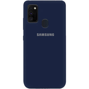 Оригинальный чехол Silicone Cover 360 (A) с микрофиброй для Samsung Galaxy M30s / M21 – Синий / Midnight blue