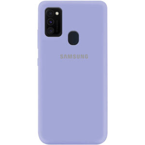 Оригинальный чехол Silicone Cover 360 (A) с микрофиброй для Samsung Galaxy M30s / M21 – Сиреневый / Dasheen