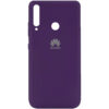 Оригинальный чехол Silicone Cover 360 (A) с микрофиброй для Huawei Y6P – Фиолетовый / Purple