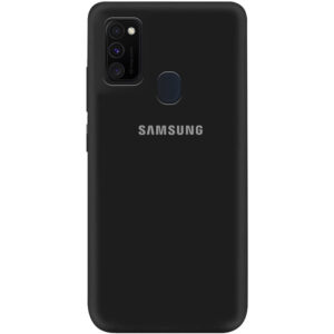 Оригинальный чехол Silicone Cover 360 (A) с микрофиброй для Samsung Galaxy M30s / M21 – Черный / Black
