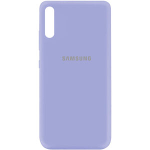 Оригинальный чехол Silicone Cover 360 (A) с микрофиброй для Samsung Galaxy A50 / A30s 2019 – Сиреневый / Dasheen