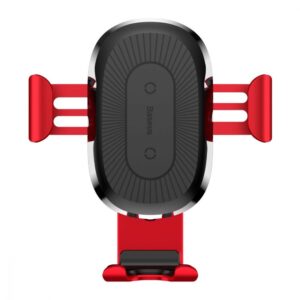 Автомобильный держатель Wireless Charger Baseus Gravity Car Mount (Air Outlet Version) 1.67A 10W – Red