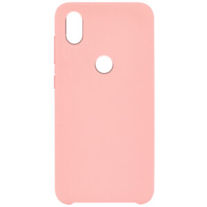 Чехол Silicone Cover Full without Logo (AA) с микрофиброй для Xiaomi Redmi Note 7 / 7 Pro – Розовый / Pink