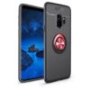 Чохол Din Color Magnet Ring для Samsung Galaxy S9 Plus G965 Чорний / Червоний