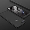 Матовый пластиковый чехол GKK 360 градусов для Huawei Honor 7A Pro / Y6 Prime 2018 – Черный