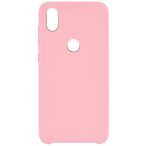 Чехол Silicone Cover Full without Logo (AA) с микрофиброй для Xiaomi Redmi Note 7 / 7 Pro – Розовый / Rose Powder