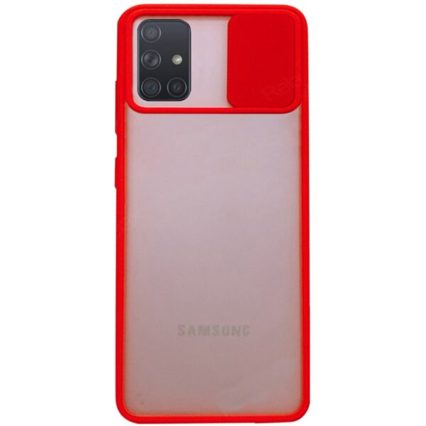 Чехол Camshield mate TPU со шторкой для камеры для Samsung Galaxy A51 – Красный