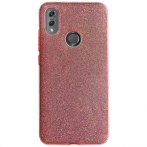 Силиконовый (TPU+PC) чехол Shine с блестками для Huawei Honor 8x – Розовый