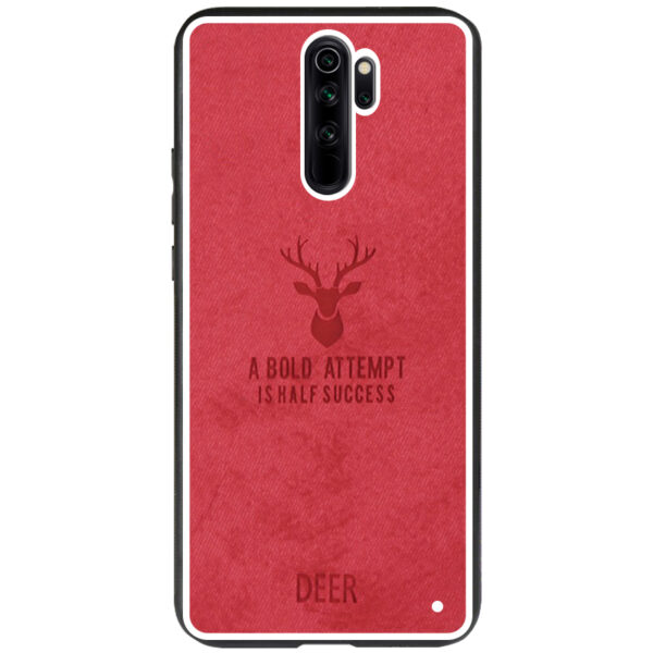 TPU+Textile чехол Deer для Xiaomi Redmi Note 8 Pro – Красный