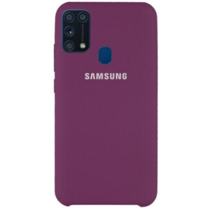 Оригинальный чехол Silicone Case с микрофиброй для Samsung Galaxy M31 – Фиолетовый / Grape